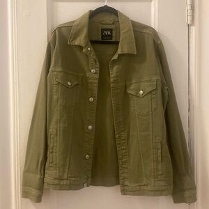 Zara Green Denim Men’s Jacket